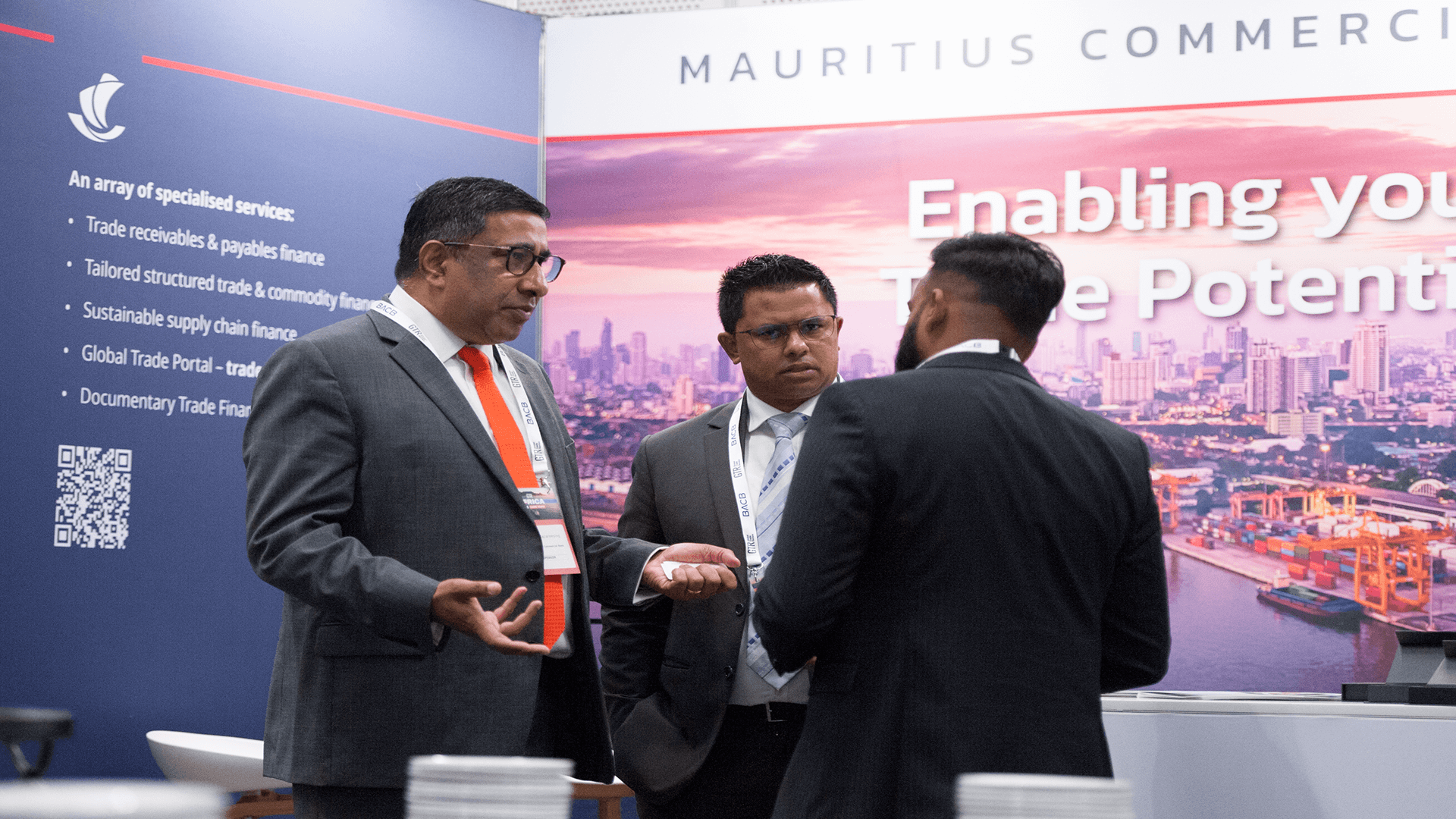 Businessmen discussing during a conference